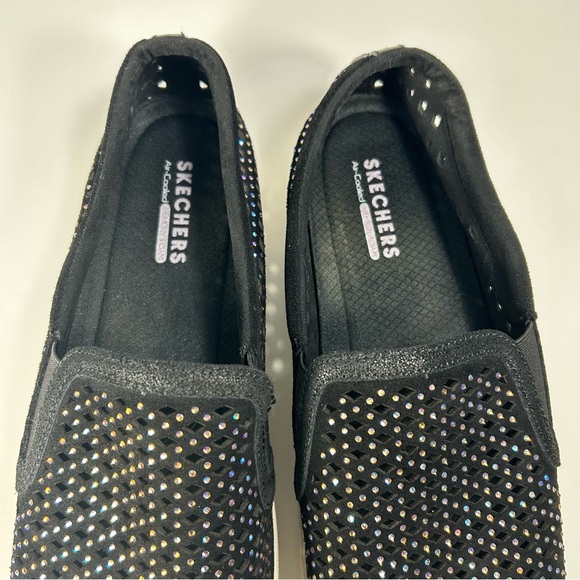 Skechers Rhinestones Diamond Slip On Memory Foam Loafer Sneaker Shoe Women’s 11 - Picture 12 of 15